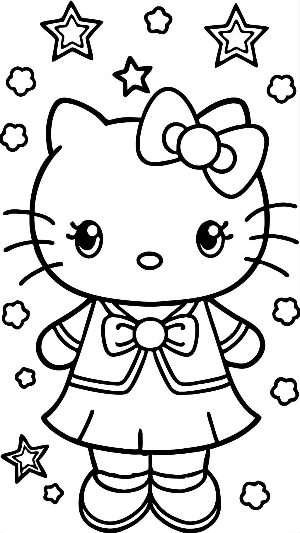 páginas coloreadas de hello kitty